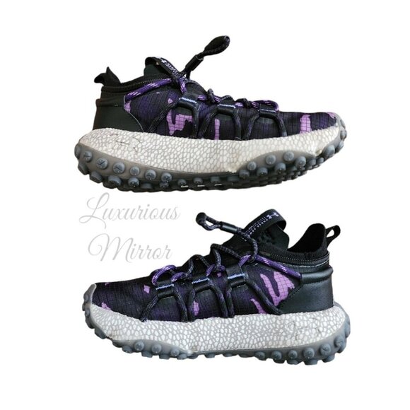 Under Armour Drawcord Fat Tire HOVR Summit Black Purple Boots Unisex Sz 3.5 M/5W - Picture 3 of 11